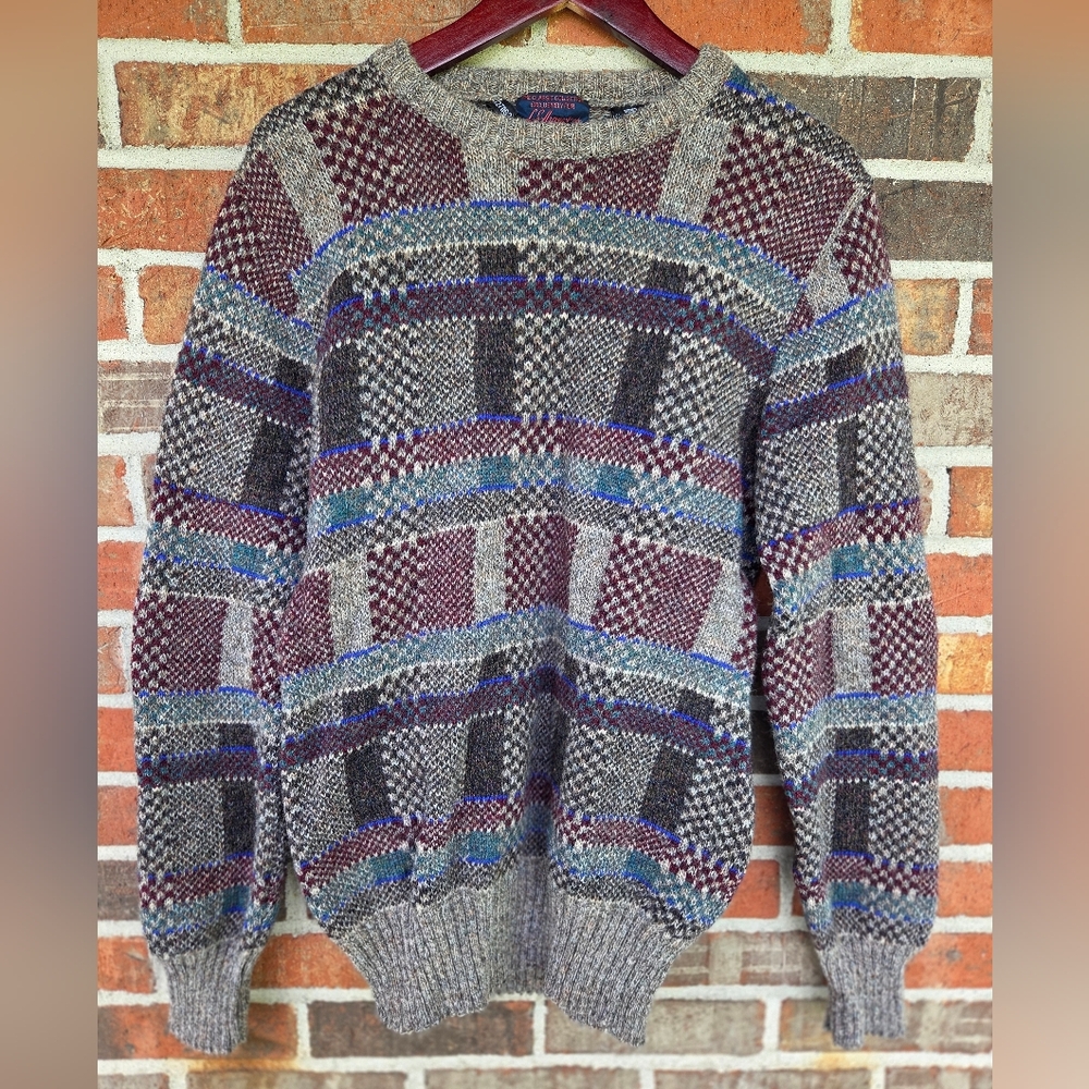 Vintage L.S. Ayre's Italian Virgin Wool  Crewneck Sweater